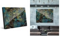 Creative Gallery Encrusted Industrial Onlooker in Canary Abstract Acrylic Wall Art Print Collection